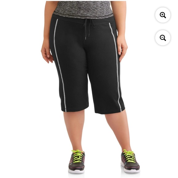Athletic Works Women’s Plus Black Dri More Bermuda Pants Size 2X NWT - Picture 3 of 6